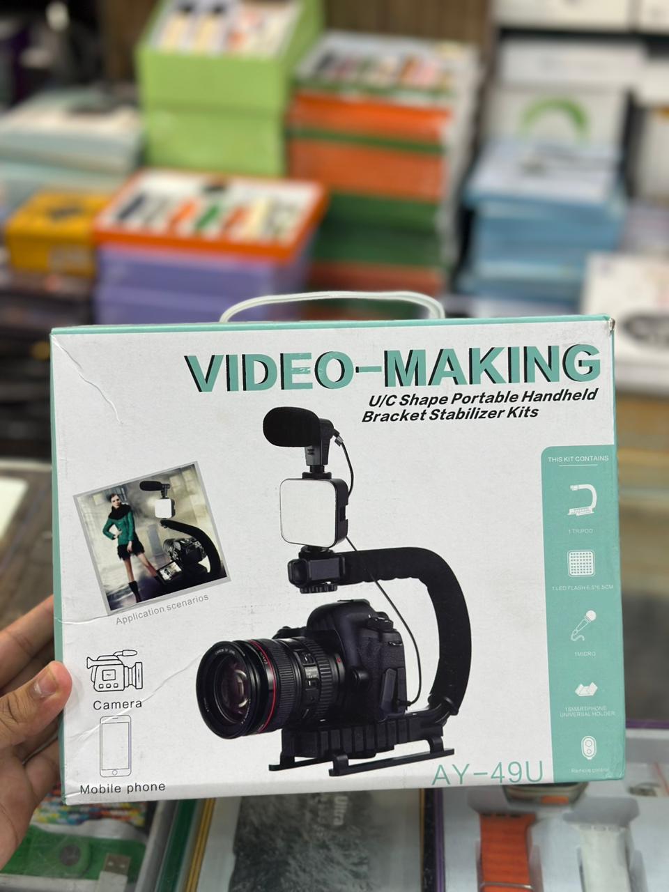 Video-Making U/C Shape Portable Handheld Bracket Stabilizer Kit