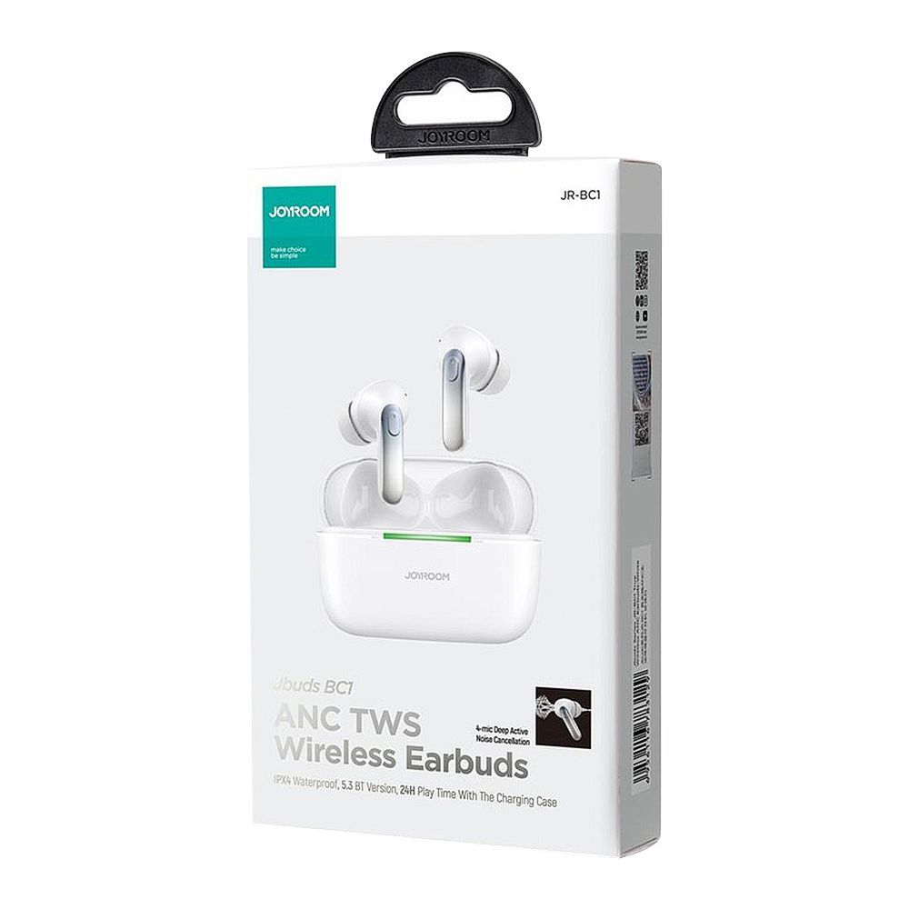 JOYROOM JR-BC1 ANC Jbuds Series True Wireless Earbuds-White