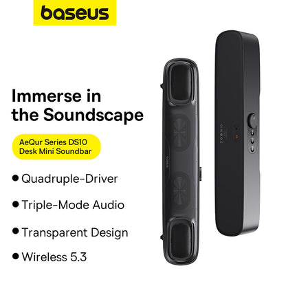 Baseus AeQur DS10 Mini Soundbar Cluster Black