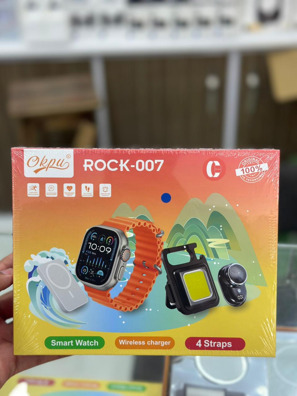 Okpu ROCK-007 Smart Watch Bundle - Complete Outdoor & Fitness Kit