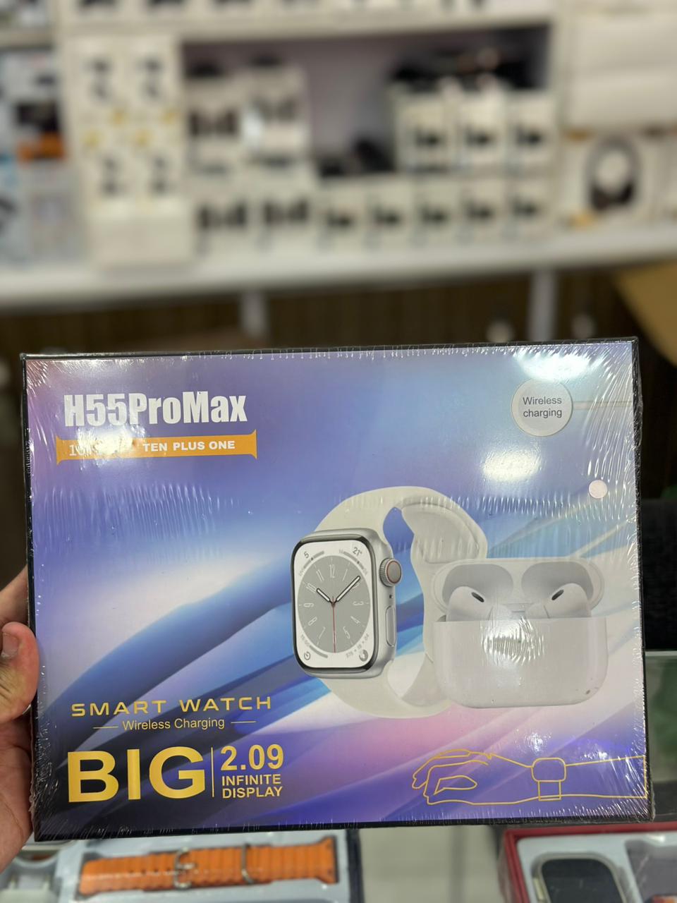 H55 Pro Max Smart Watch & Wireless Earbuds Combo