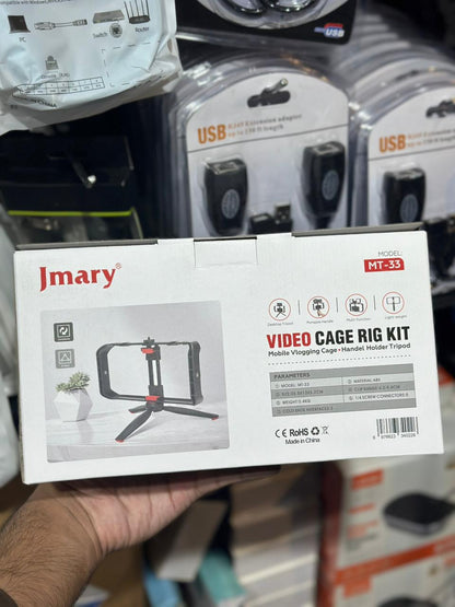 Jmary MT-33 Video Cage Rig Kit - Mobile Vlogging & Handel Holder Tripod