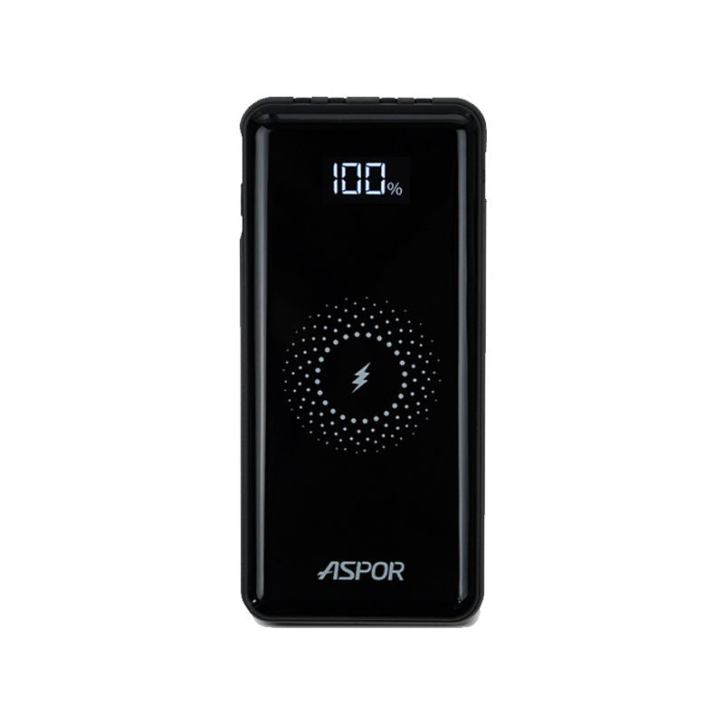 ASPOR A305 1000MAH 15 Wireless Charging Power Bank with 4 Cables