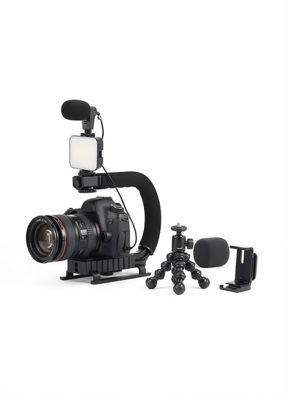 Video-Making U/C Shape Portable Handheld Bracket Stabilizer Kit